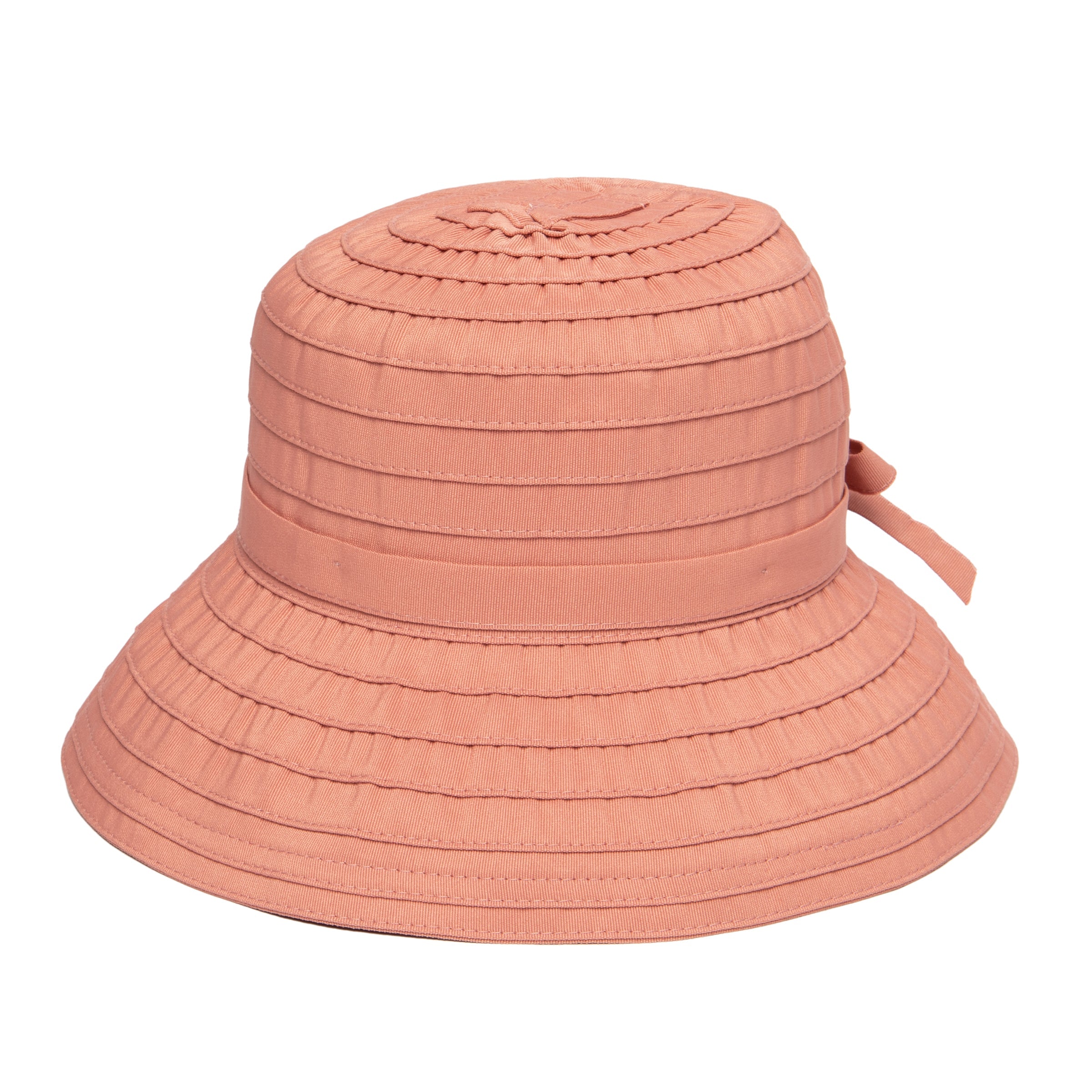 Adjustable Tie Ribbon Bucket Hat for Women - Stylish Sun Protection for Outdoor Activities & Beach Vacations