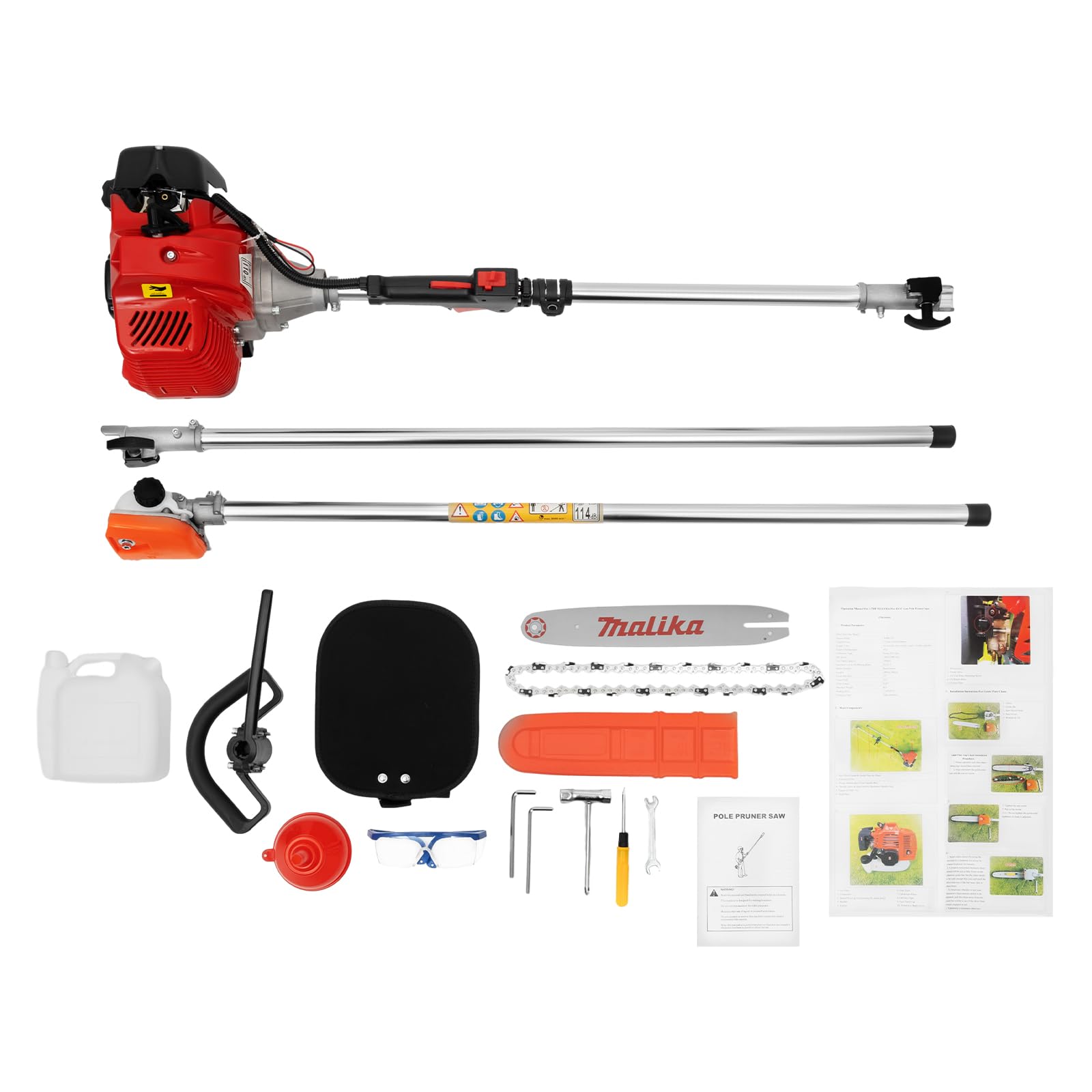 43CC 2-Stroke Gas Pole Chainsaw - 12