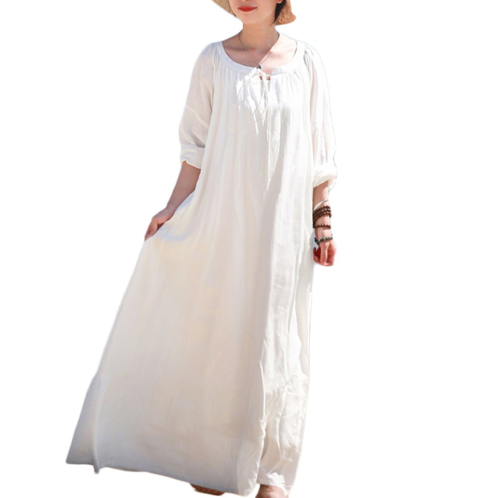Elegant White Long Sleeve Maxi Dress for Women - Perfect for Weddings, Parties & Special Occasions