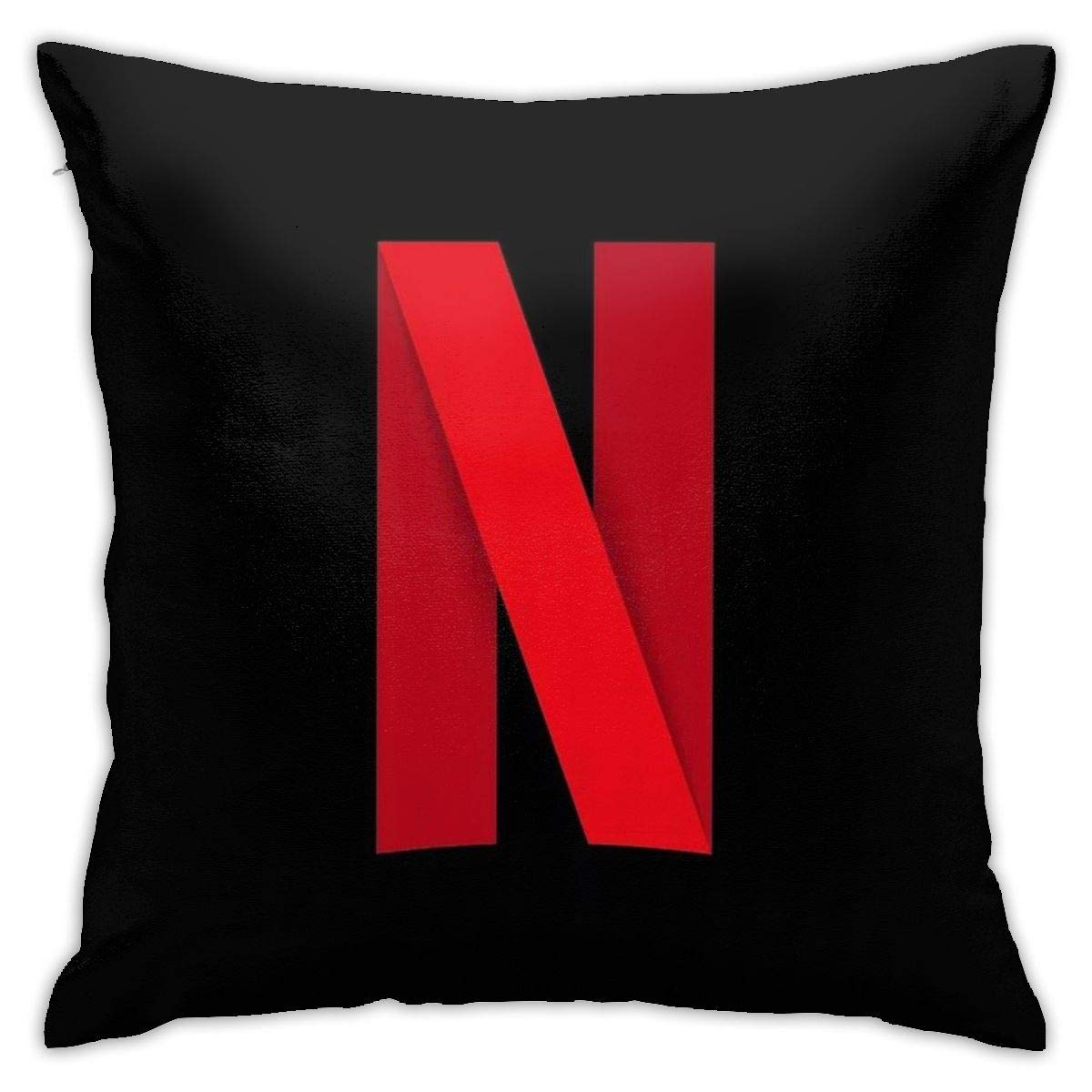 Netflix N Logo Pillowcases & Cushion Covers - Soft Floor Pillows, Sofa Cushions, Backrest & Car Seat Covers - Perfect for Home Decor, Movie Nights & Comfortable Travel