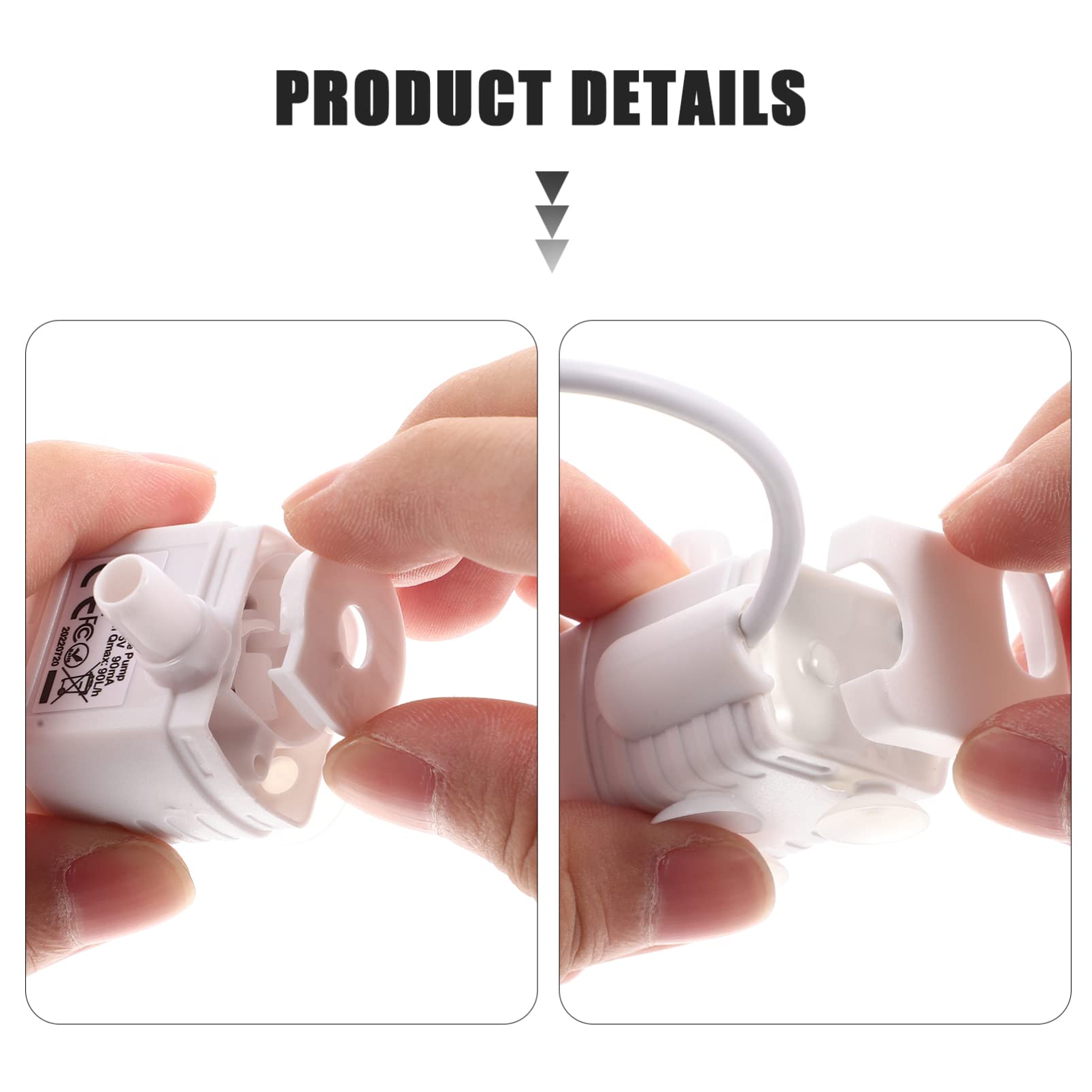 Quiet Pet Fountain Pump - Replacement for Cat Water Dispenser - Prevent Dry Burning