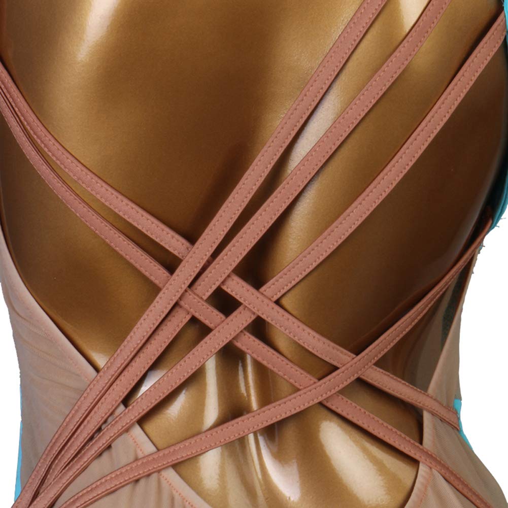 Sexy Women's Ballroom Dance Dress - Samba Costume, Sheer Mesh Stretchy One-Piece Latin Dress for Competition & Party | Sleeveless Performance Outfit for Latin, Tango & Social Dancing