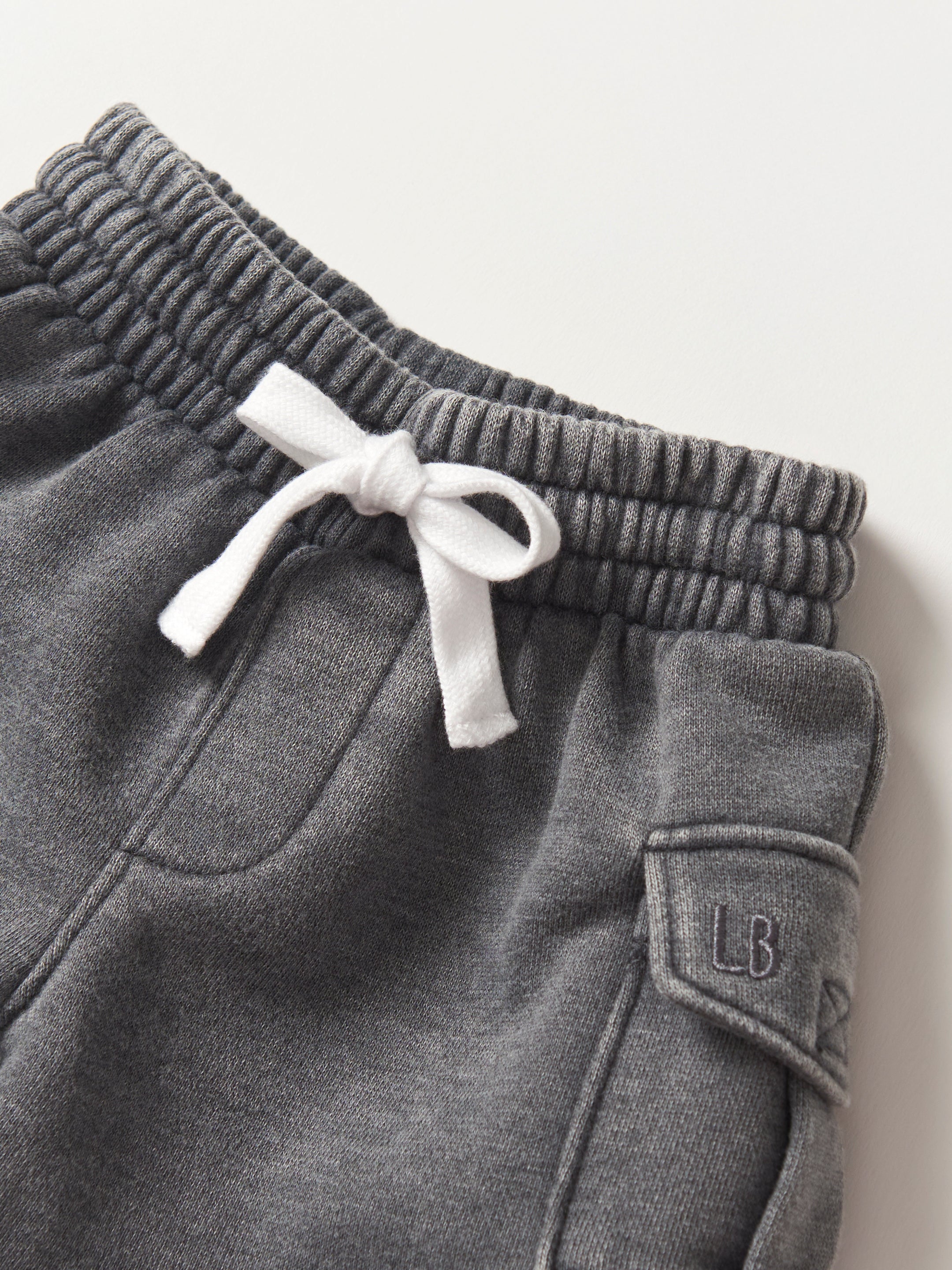 Raw Edge Cargo Shorts for Men - Charcoal Wash Distressed Denim | Casual Streetwear, Outdoor Adventure & Summer Style