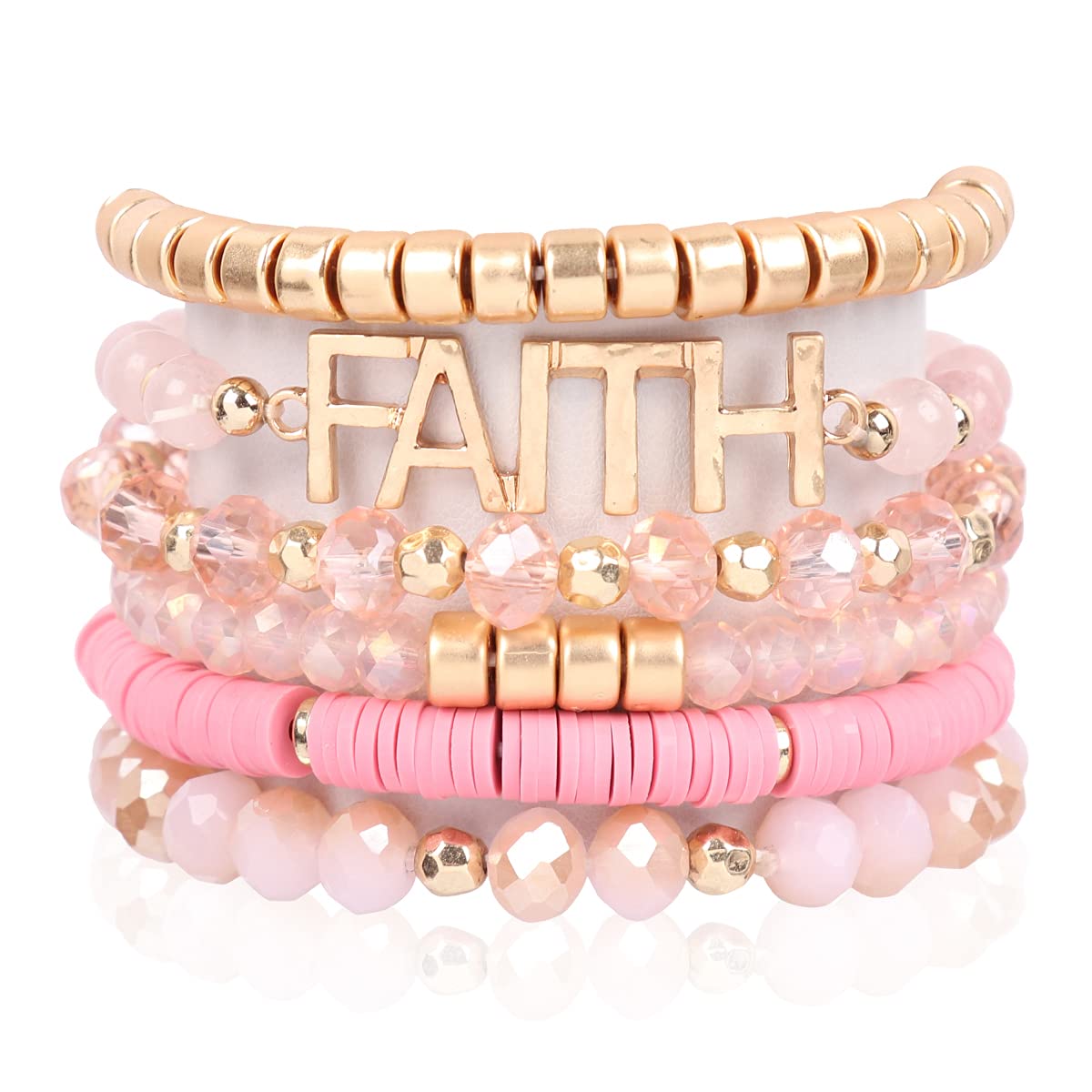 Stackable Beaded Bracelets - Crystal, Stone & Druzy for Prayer & Gifts
