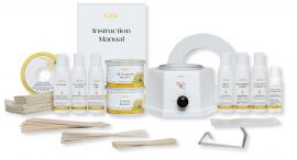 GIGI PRO 1 Waxing Kit for Hair Removal - Professional Home Wax Kit for Face, Body, Bikini & Legs - Perfect for Smooth Skin at Home or Salon Use