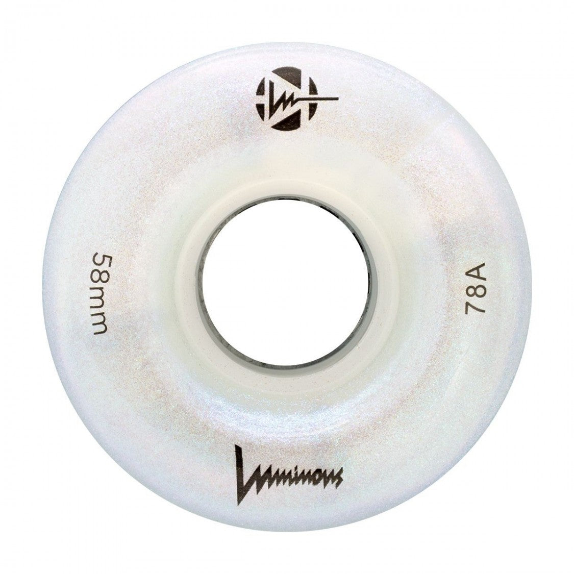 Glitter LED Light Up Wheels 58mm - 4 Pack for Skateboards, Roller Skates & Scooters - Glow in The Dark for Night Riding & Outdoor Fun