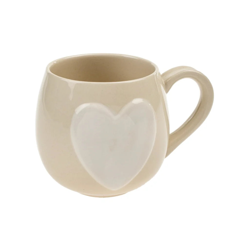 Big Heart Mug - Large Ceramic Coffee Cup with Handle, Perfect for Tea, Hot Chocolate & Gifts - Ideal for Valentine's Day, Mother's Day & Cozy Home Use