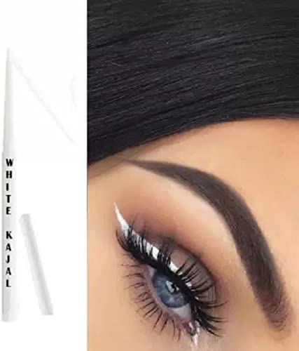 White Kajal Eyeliner & Highlighter - Smooth, Long-Lasting Eye Makeup for Everyday Wear | Perfect for Day & Night Looks, Parties & Special Occasions