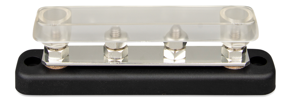150A 4P Busbar with PC Cover - High Current Electrical Connector for Solar Panel Systems, Power Distribution & Industrial Applications