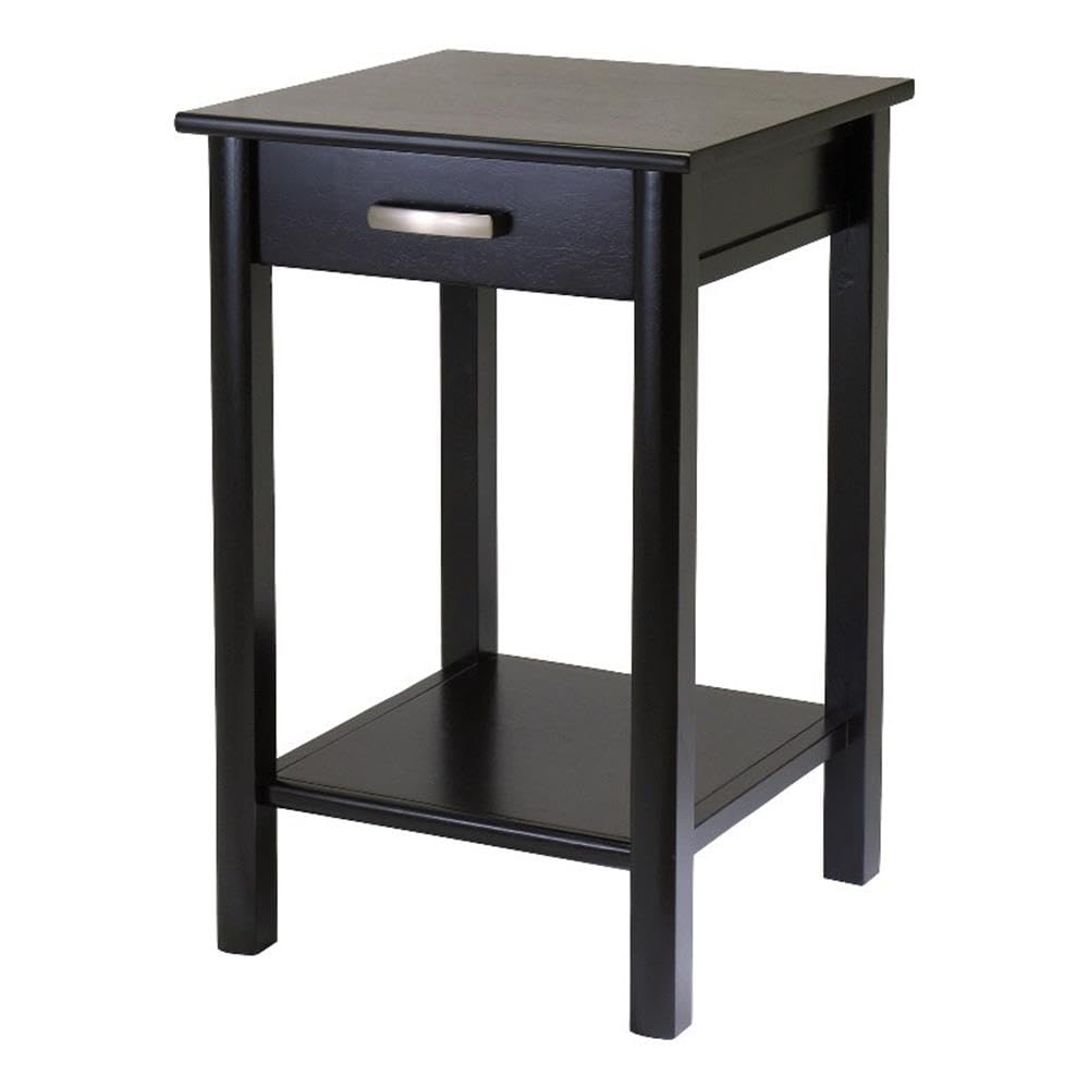 Winsome Liso Home Office End Table in Espresso Finish - Perfect for Living Room, Bedroom, or Workspace Decor