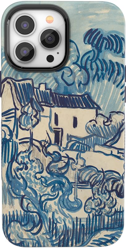 Casely iPhone 13 Pro Max Case with MagSafe - Van Gogh Landscape with Houses Design | Protective Phone Cover for iPhone 13 Pro Max | Perfect for Travel, Work & Everyday Use