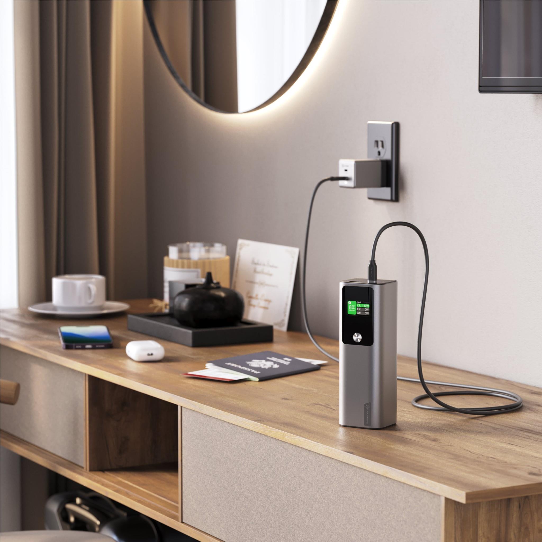 ALOGIC Ark 27,000mAh Power Bank with 140W USB-C & USB-A Fast Charging - Portable Charger for Laptops, Phones & Tablets | Perfect for Travel, Camping & Emergency Power Backup