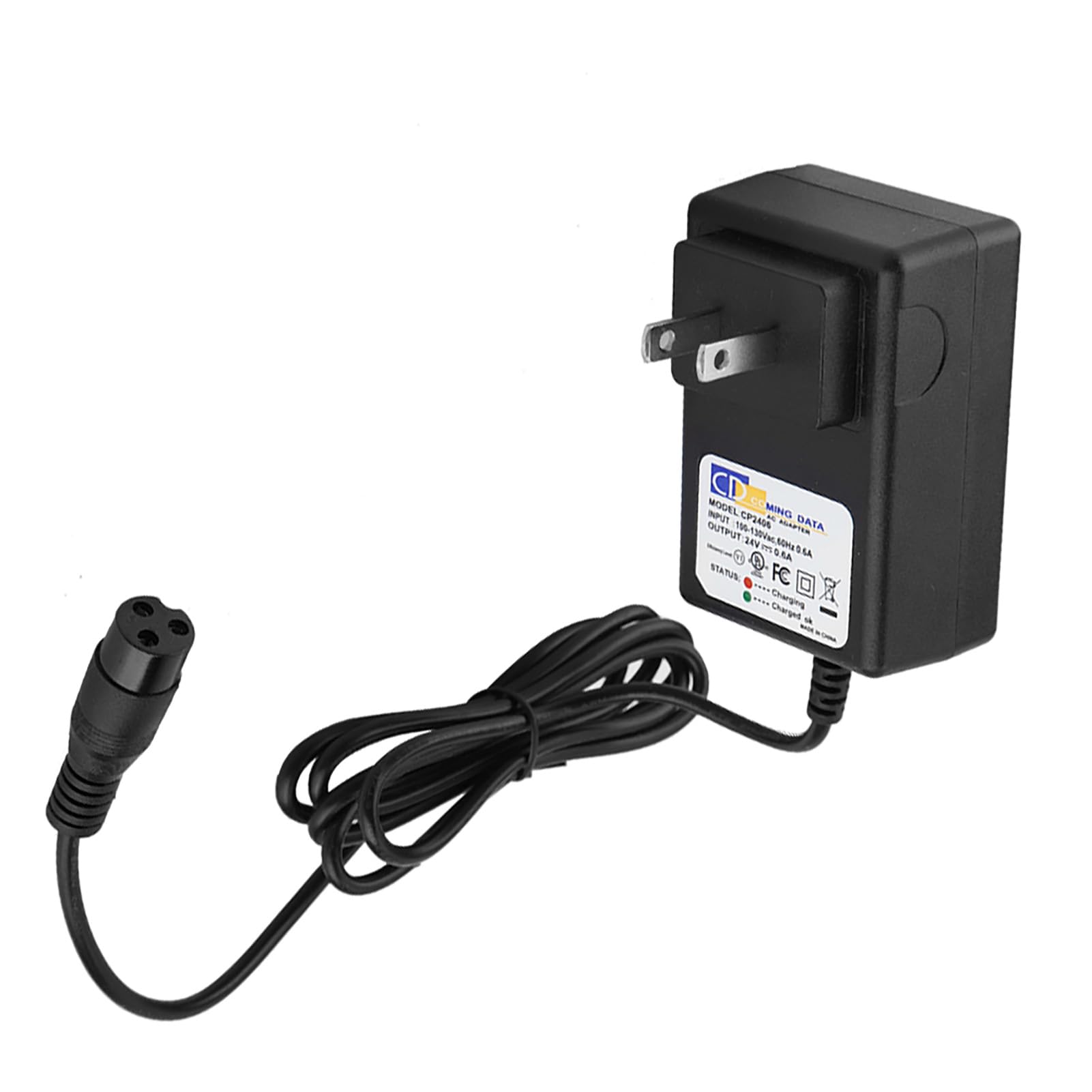24V Electric Scooter Battery Charger for Razor E100 E125 E500S PR200 MX350 - 0.6A Replacement Charging Cord | Fast Charging, Durable & Safe | Perfect for Kids' Commuting, Neighborhood Rides & Outdoor Adventures