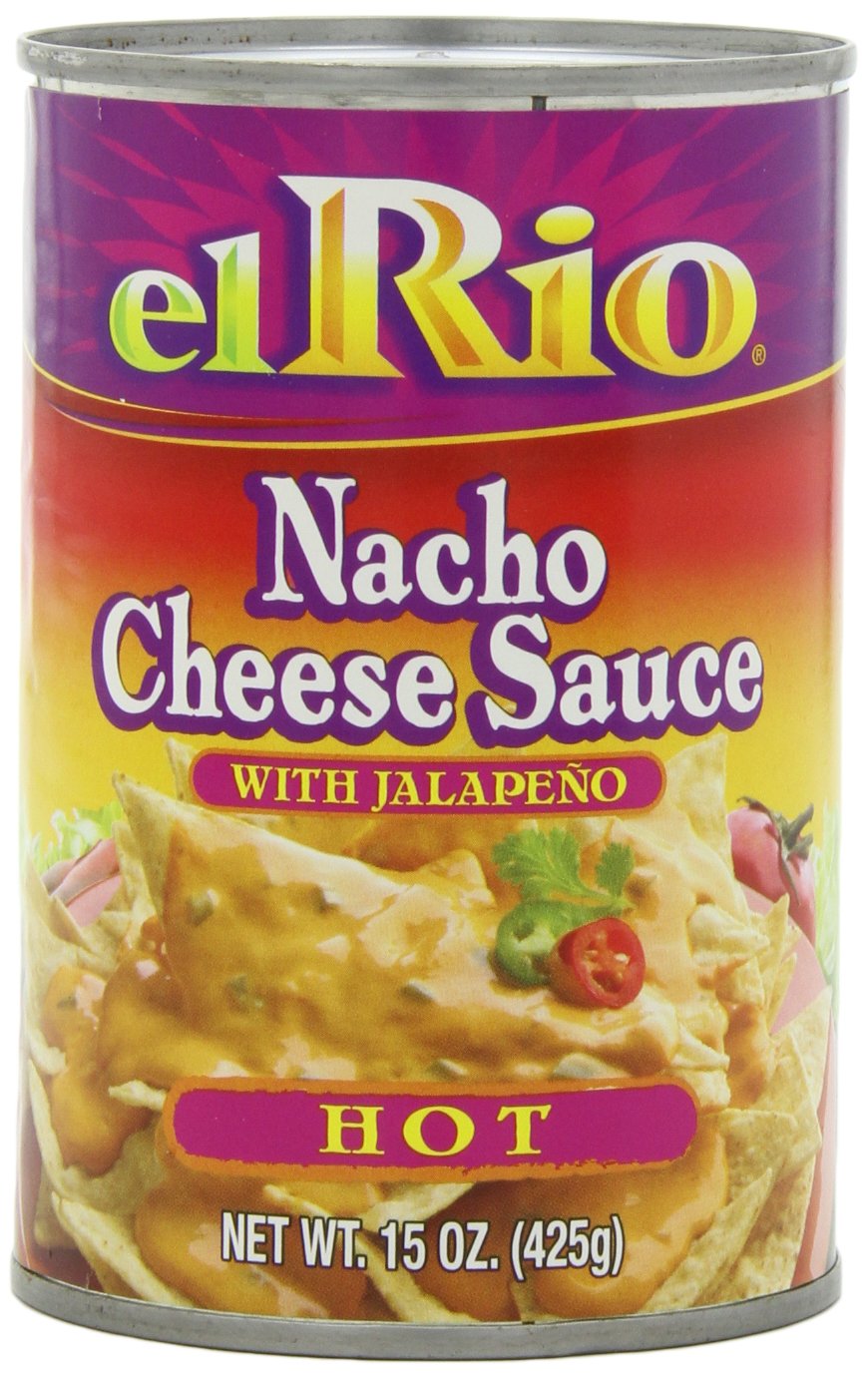 El Rio Hot Nacho Cheese Sauce - 15 Oz Can (Pack of 12) | Restaurant Style Nacho Cheese Dip for Parties, Movie Nights & Game Day Snacks | Gluten-Free & Delicious Mexican Food Topping