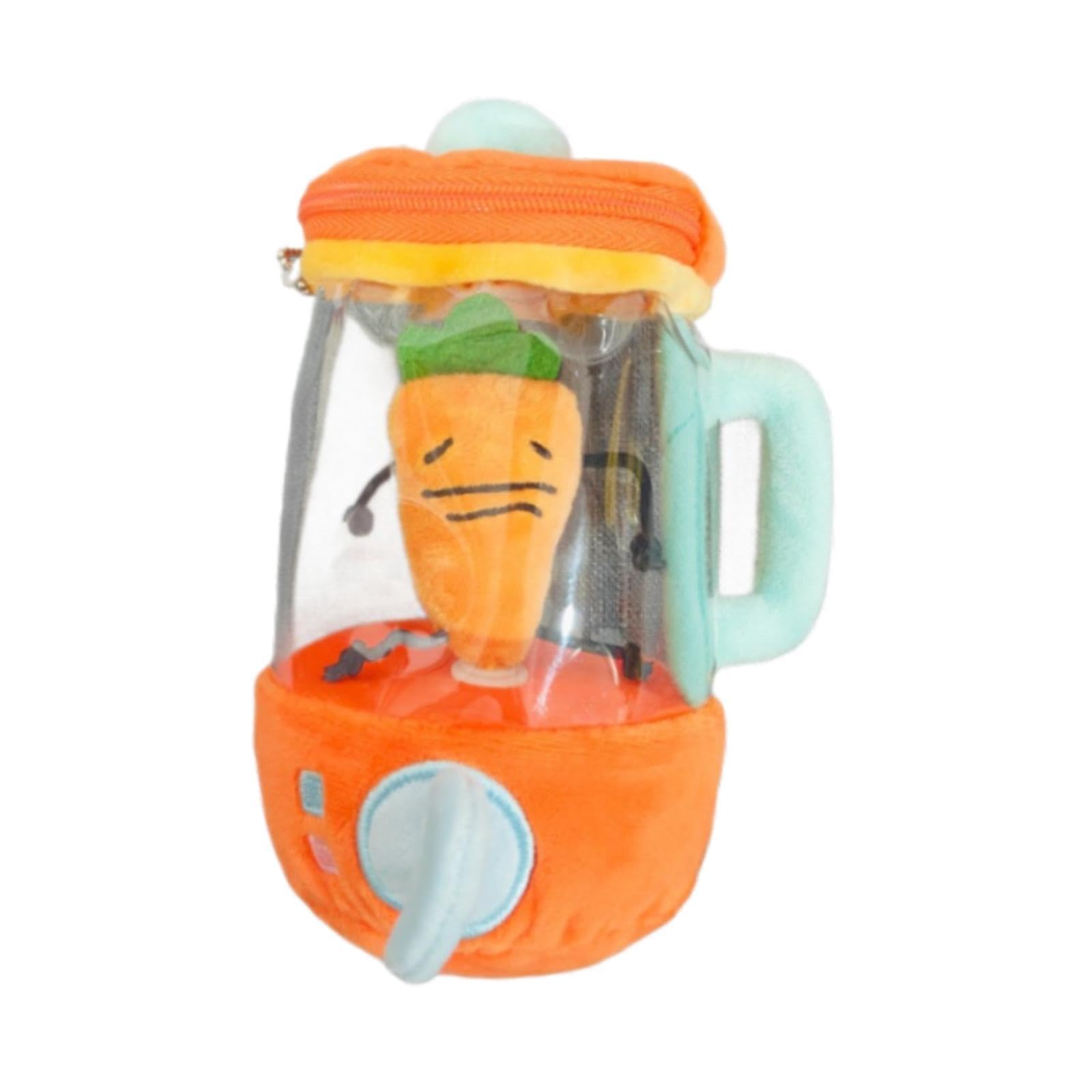 Cute Kawaii Carrot Juicer Plush Toy - Soft & Squeezable for Stress Relief, Home Decor, and Kids Play - Perfect for Gifts, Office Desk, and Nursery Decor