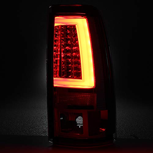 AKKON Red Clear LED Tail Brake Lights + LED 3rd Cargo Lamp for 1999-2003 Chevy Silverado & GMC Sierra Trucks - Waterproof, Easy Installation, Enhanced Visibility for Night Driving & Off-Road Adventures