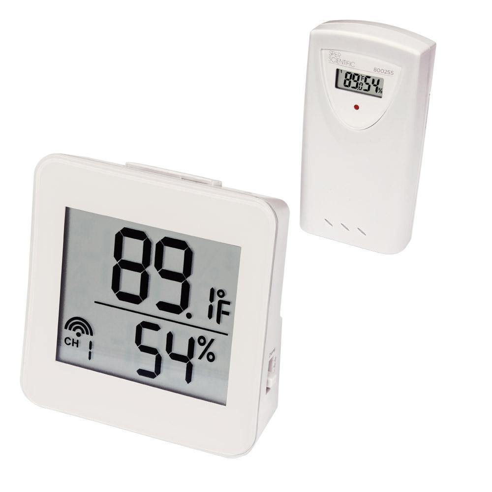 Smart Wireless Humidity & Temperature Monitor Set - Indoor/Outdoor Hygrometer Thermometer for Home, Greenhouse, Baby Room, Wine Cellar
