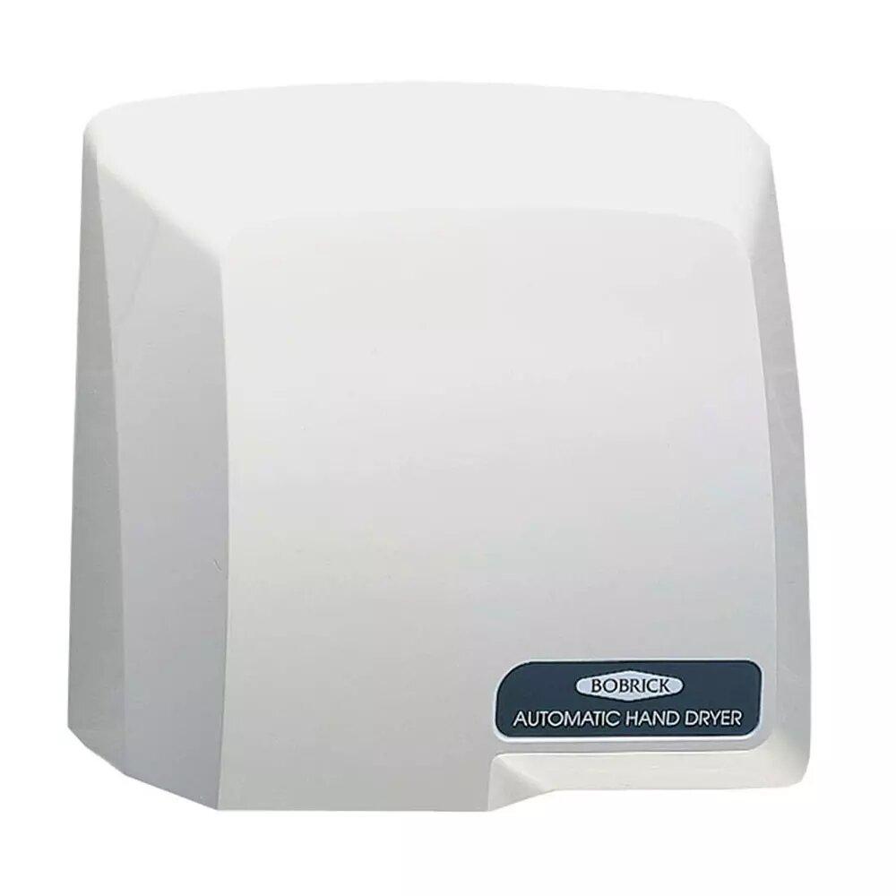 Bobrick B710 115V Compact Hand Dryer - Surface Mounted Grey Commercial Hand Dryer for Restrooms, Kitchens & Public Spaces