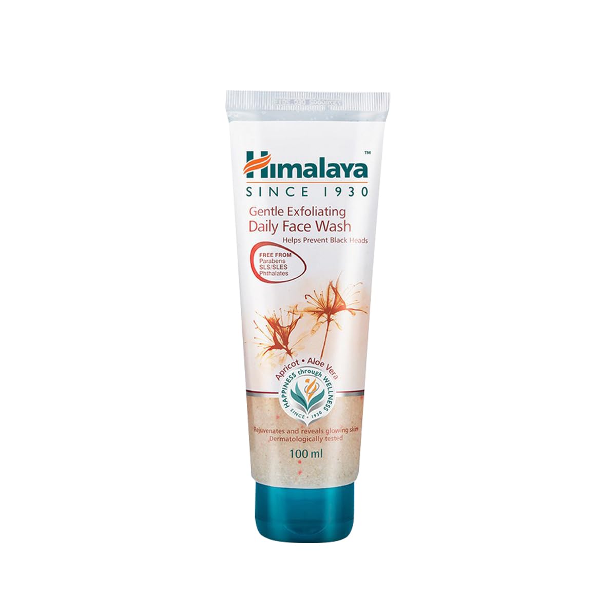 Himalaya Herbal Deep Cleansing Apricot Face Wash 100ml - Natural Exfoliating Facial Cleanser for Acne & Oily Skin - Daily Skincare Routine for Women & Men