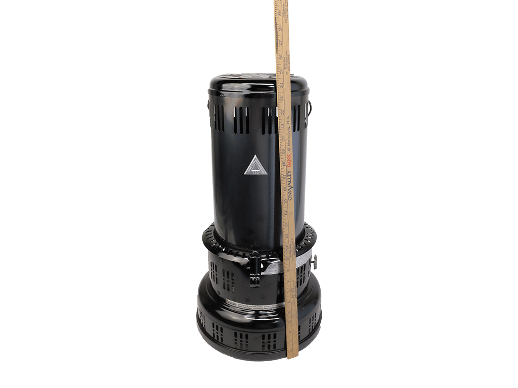 Portable Kerosene Heater - 25 Inch Indoor Outdoor Space Heater with Safety Features - Perfect for Garage, Workshop, Camping & Emergency Heating - Black #730