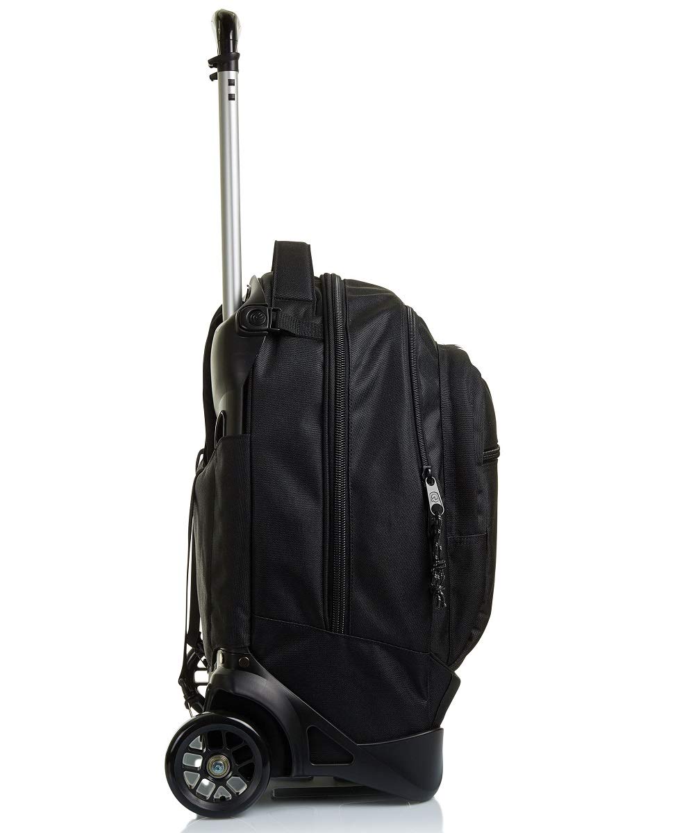 Invicta New Plug Logo Dual-Use Trolley Bag - Unisex Travel & Gym Duffel - Black (One Size) - Perfect for Business Trips, Weekend Getaways & Sports Gear Storage