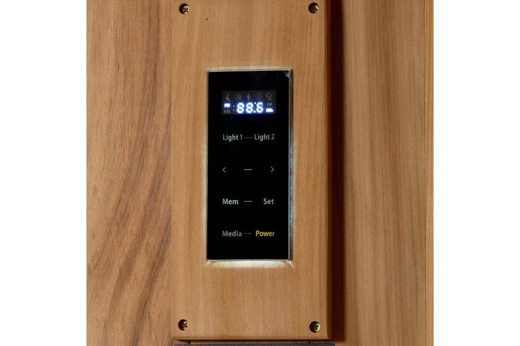 Golden Designs Copenhagen 3-Person Indoor/Outdoor Traditional Sauna - Perfect for Home Spa, Backyard Relaxation & Wellness Retreat