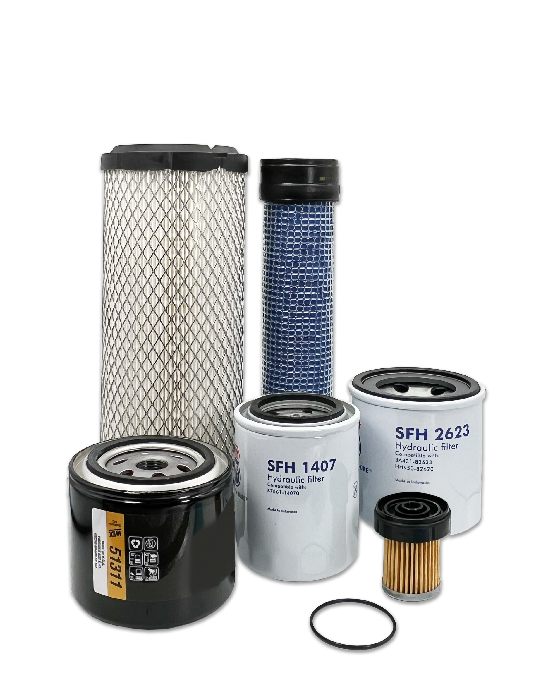 Kubota L3700SU Tractor Maintenance Filter Kit - HERO® Air Oil Fuel Filters Replacement for Kubota L3700SU - Perfect for Routine Tractor Maintenance & Farm Equipment Care