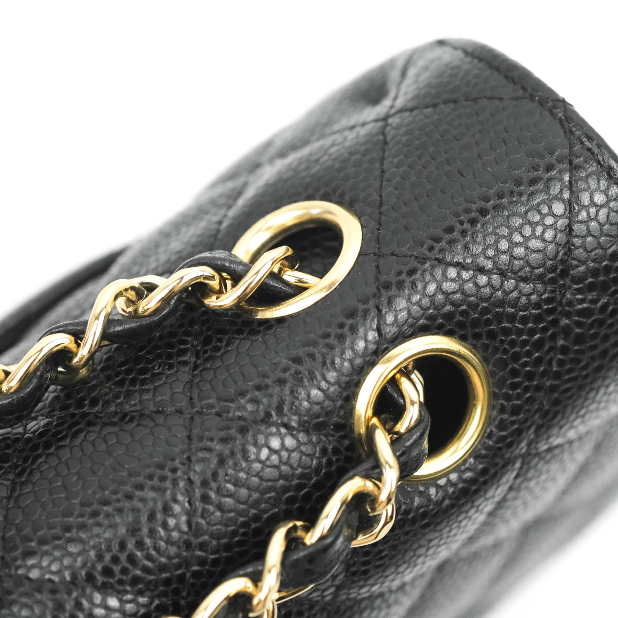 Chanel Classic M/L Medium Double Flap Bag in Black Caviar Leather with 24K Gold Hardware - Perfect for Luxury Fashion & Evening Events