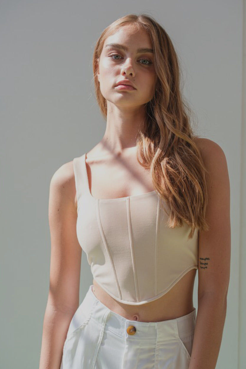 Olivia Corset Top for Women - Sexy Lace Bustier Crop Top - Perfect for Date Night, Clubwear, and Layering