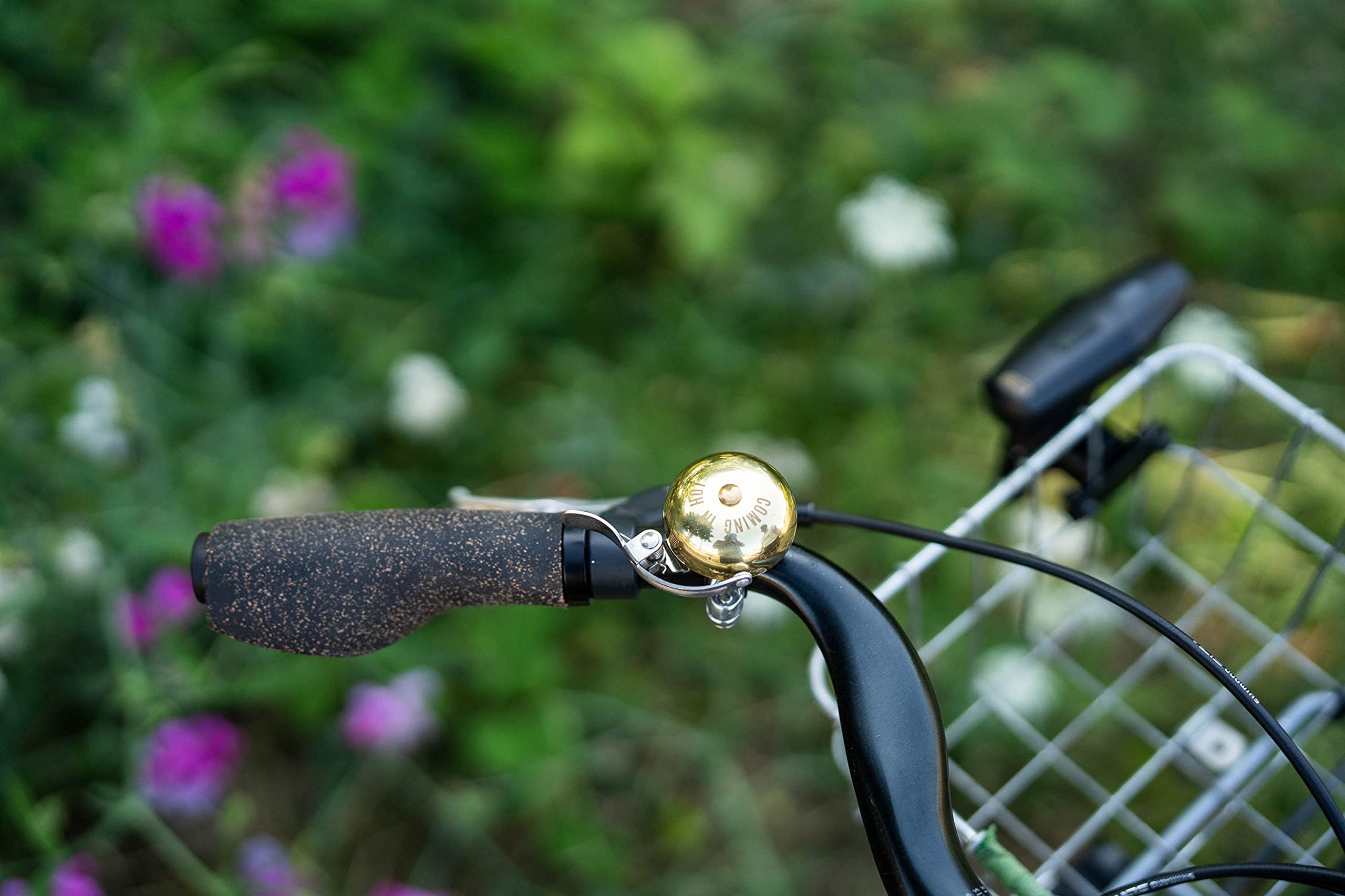 Portland Design Works King of Ding II Brass Bike Bell - Loud & Durable Bicycle Accessory for Urban Commuting & Mountain Biking