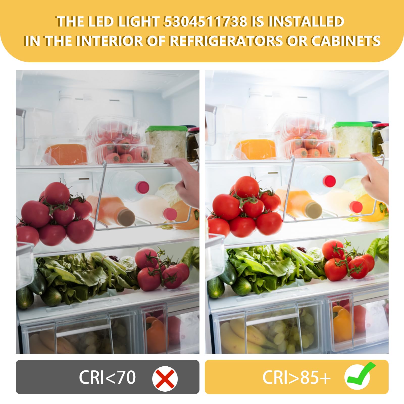 Electrolux Kenmore Frigidaire Refrigerator Light Bulb Replacement - 3.5W D34L Kei Bulb (2 Pack) 110V-130V AC - Compatible with PS12364857 & AP6278388 - Perfect for Kitchen Appliances and Home Refrigeration