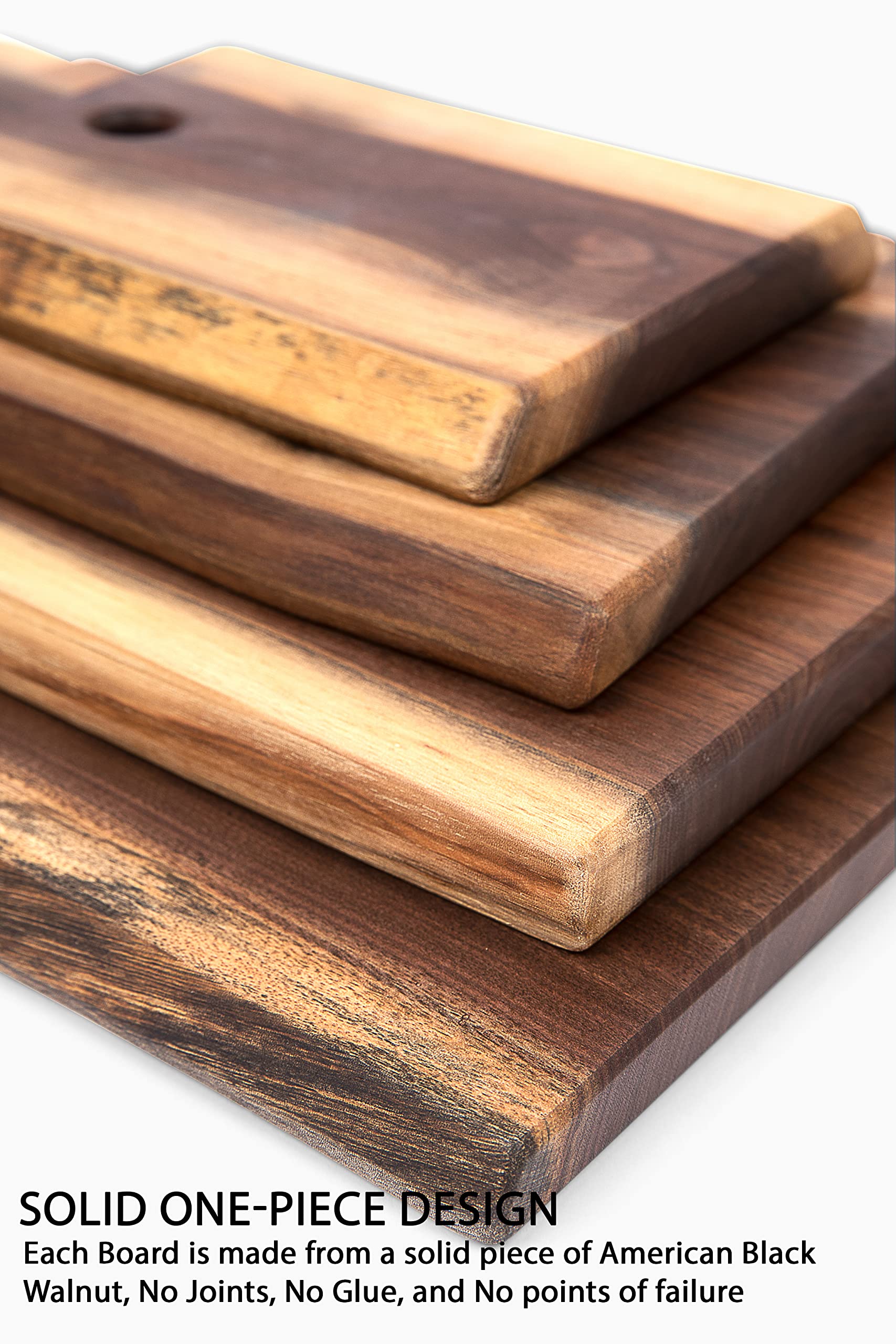 Handmade Live Edge Black Walnut Charcuterie Board - Unique Amish Crafted X-Large 10