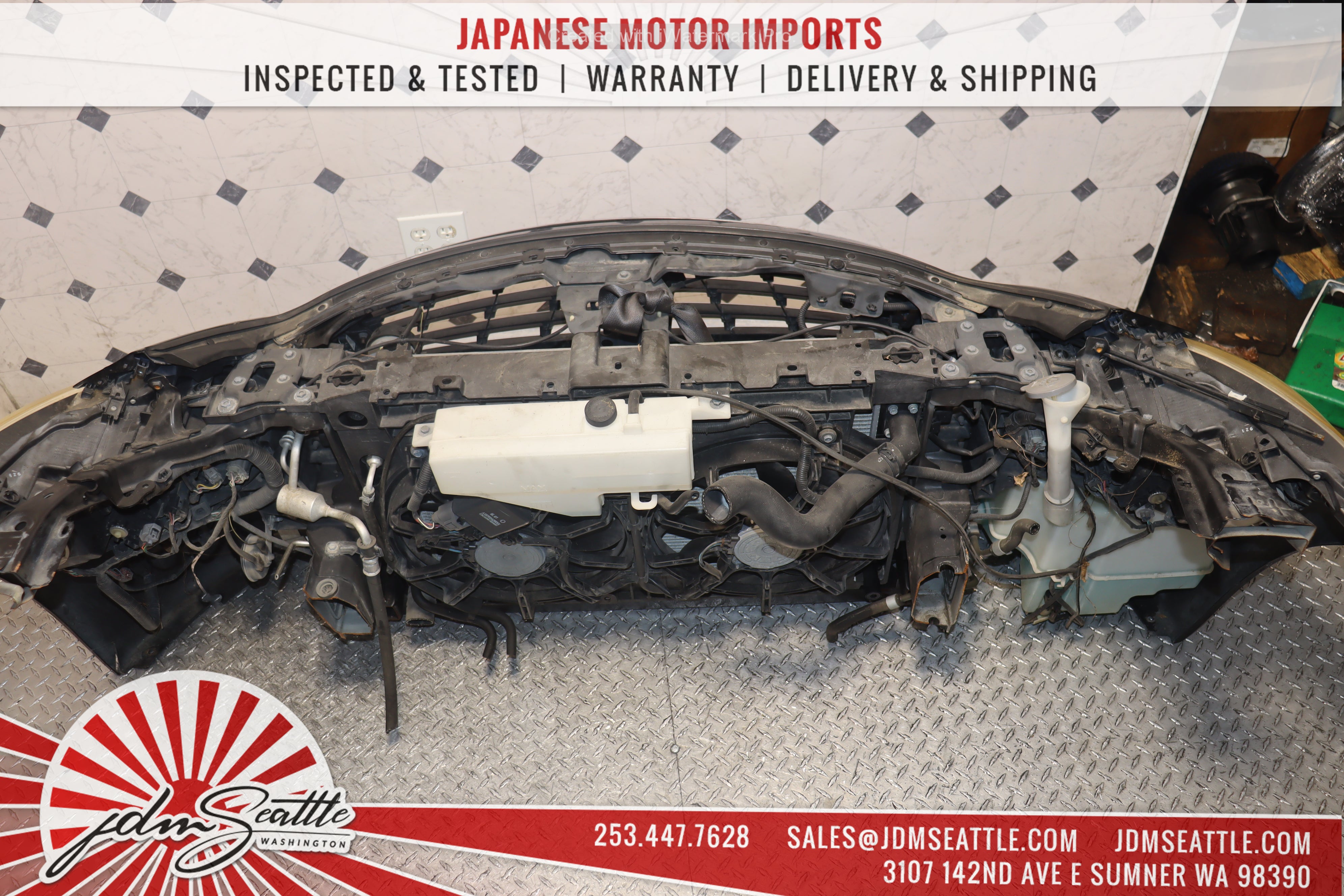 JDM Nissan Fuga 370GT / 2010-2013 Infiniti M37 Complete Front End Nose Cut Conversion Kit - Perfect for Car Restoration & Custom Build Projects