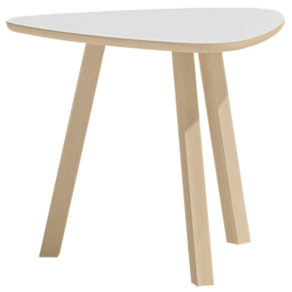 Modern Oslo C1-50 Coffee Table - White Matte Finish, Scandinavian Style Living Room Furniture for Small Spaces, Perfect for Apartments & Cozy Homes