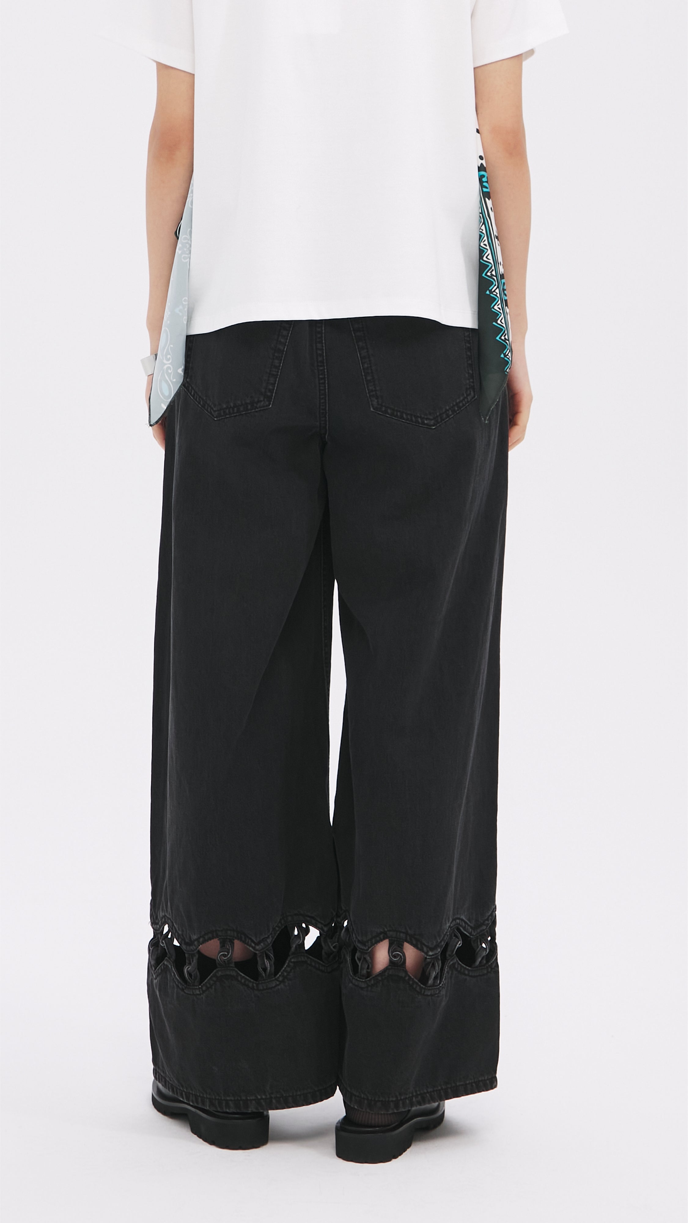 Stylish Cut Out Trims Jeans for Women - Trendy Distressed Denim Pants | Perfect for Casual Outfits, Streetwear & Everyday Wear