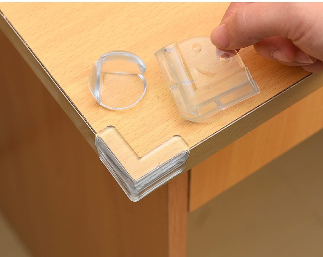 Baby Corner Protectors - 10 Pack Clear Soft Safety Bumpers for Furniture, Tables & Desks | Child Proofing Guards Against Sharp Corners | Perfect for Nursery, Playroom & Home Childproofing