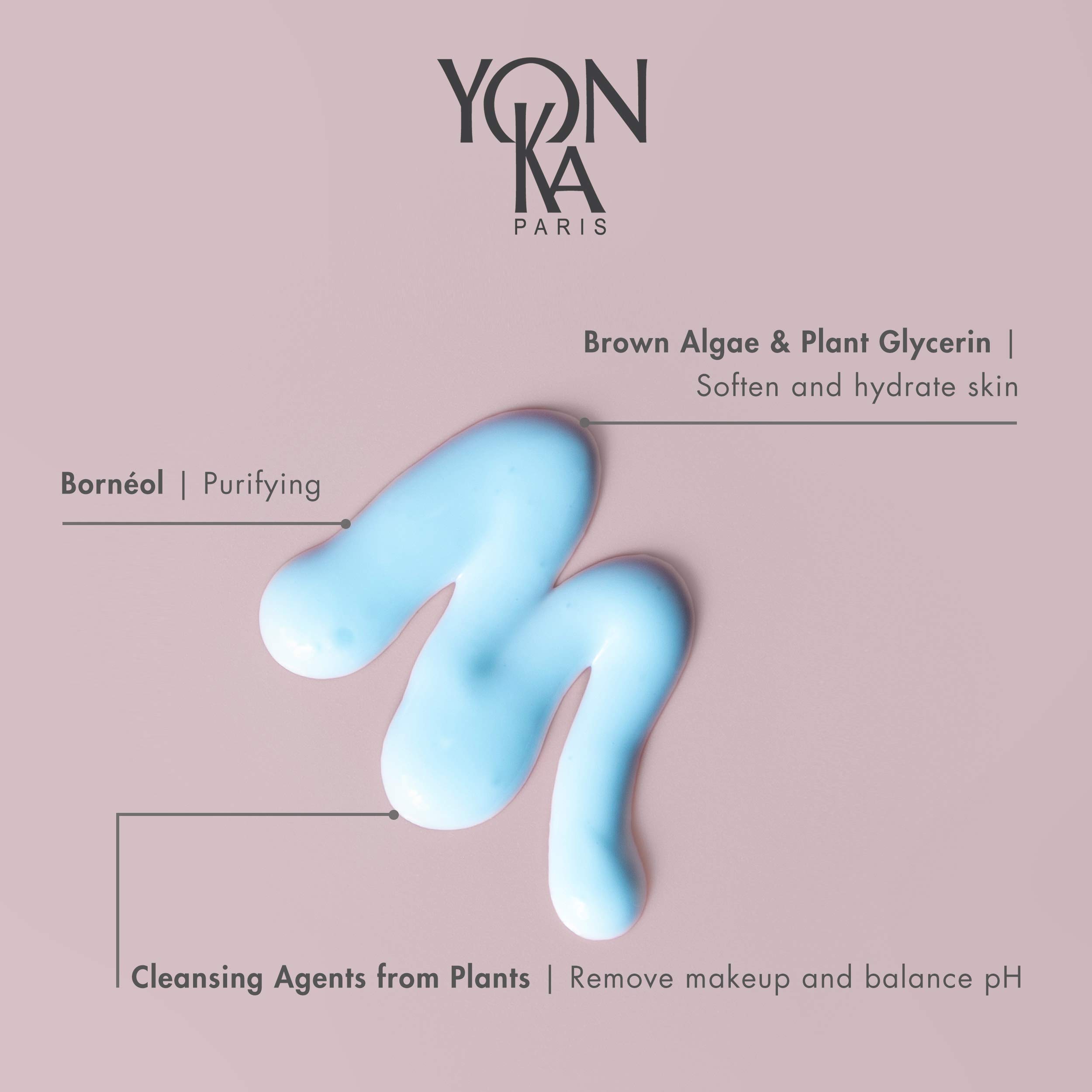 Yonka Cleansing Milk - Gentle Facial Cleanser & Makeup Remover (6.76 FL Oz) with Travel Size (2.5 FL Oz) | Luxury French Skincare Set | Paraben-Free | Perfect for Travel & Daily Skincare Routine