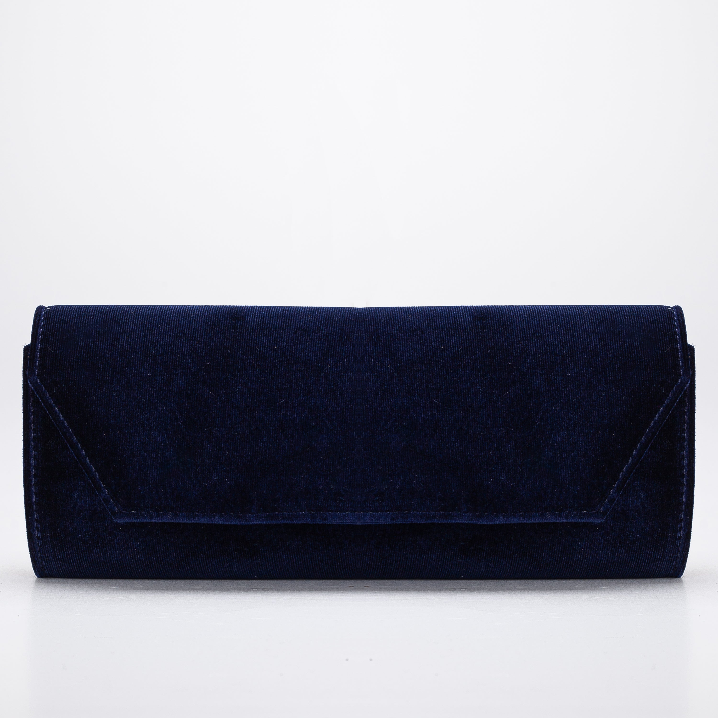 Scarlett Blue Velvet Clutch Bag for Women - Elegant Evening Purse for Parties, Weddings & Special Occasions