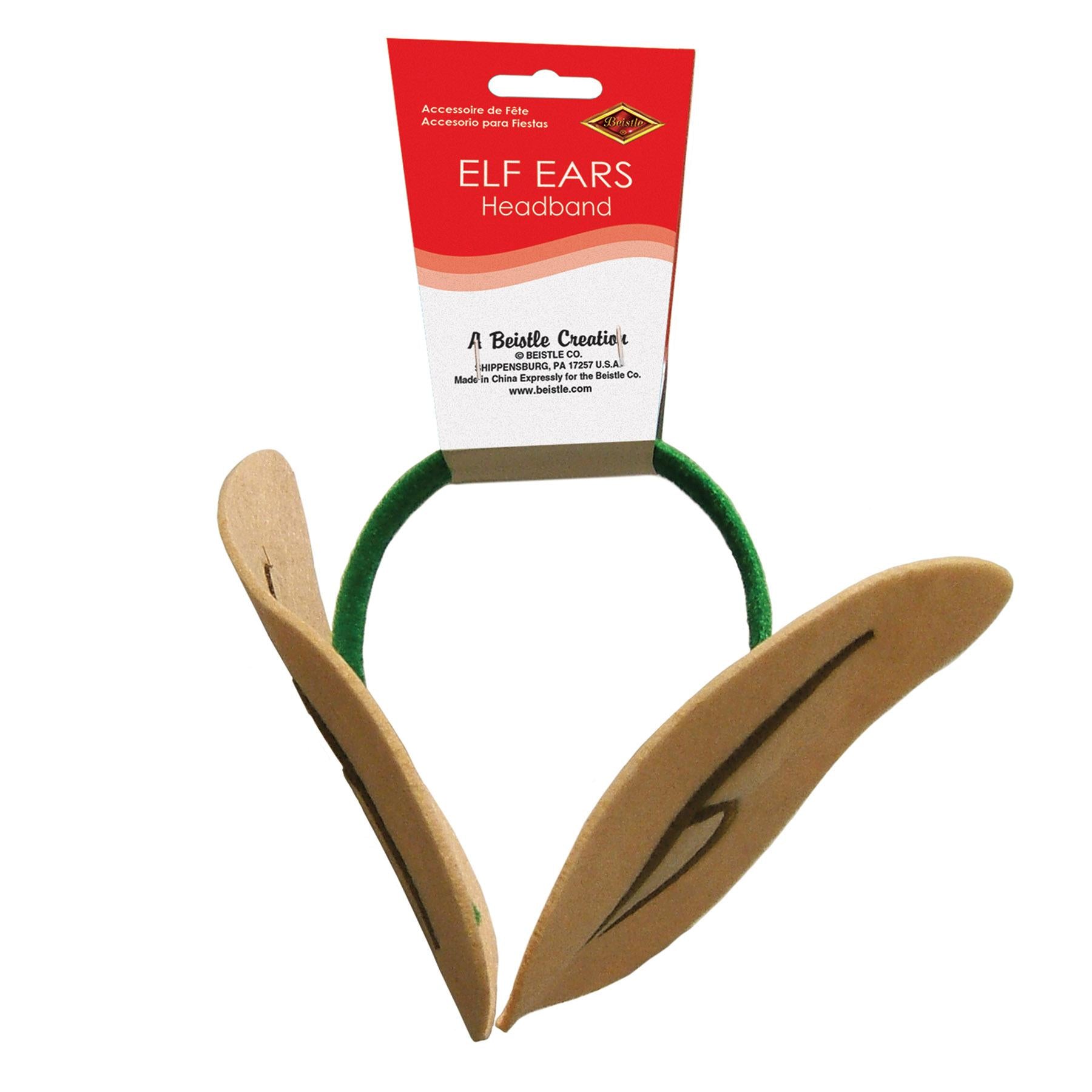 12 Pack Beistle Christmas Elf Ears Headband - Fun Holiday Costume Accessory for Parties, Cosplay & Festive Celebrations