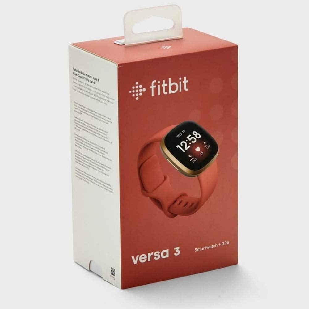 Fitbit Versa 3 Smart Watch with Alexa Built-in, Heart Rate Monitor, GPS & Sleep Tracking - Perfect for Fitness Enthusiasts & Active Lifestyles