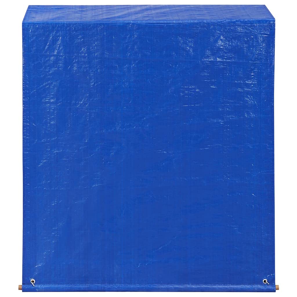 vidaXL Acacia Wood Firewood Storage Shed with PVC Tarp Cover | Outdoor Log Rack for Fireplace, Camping & Backyard | Durable Wooden Firewood Holder for Patio, Garden & Wood Stove