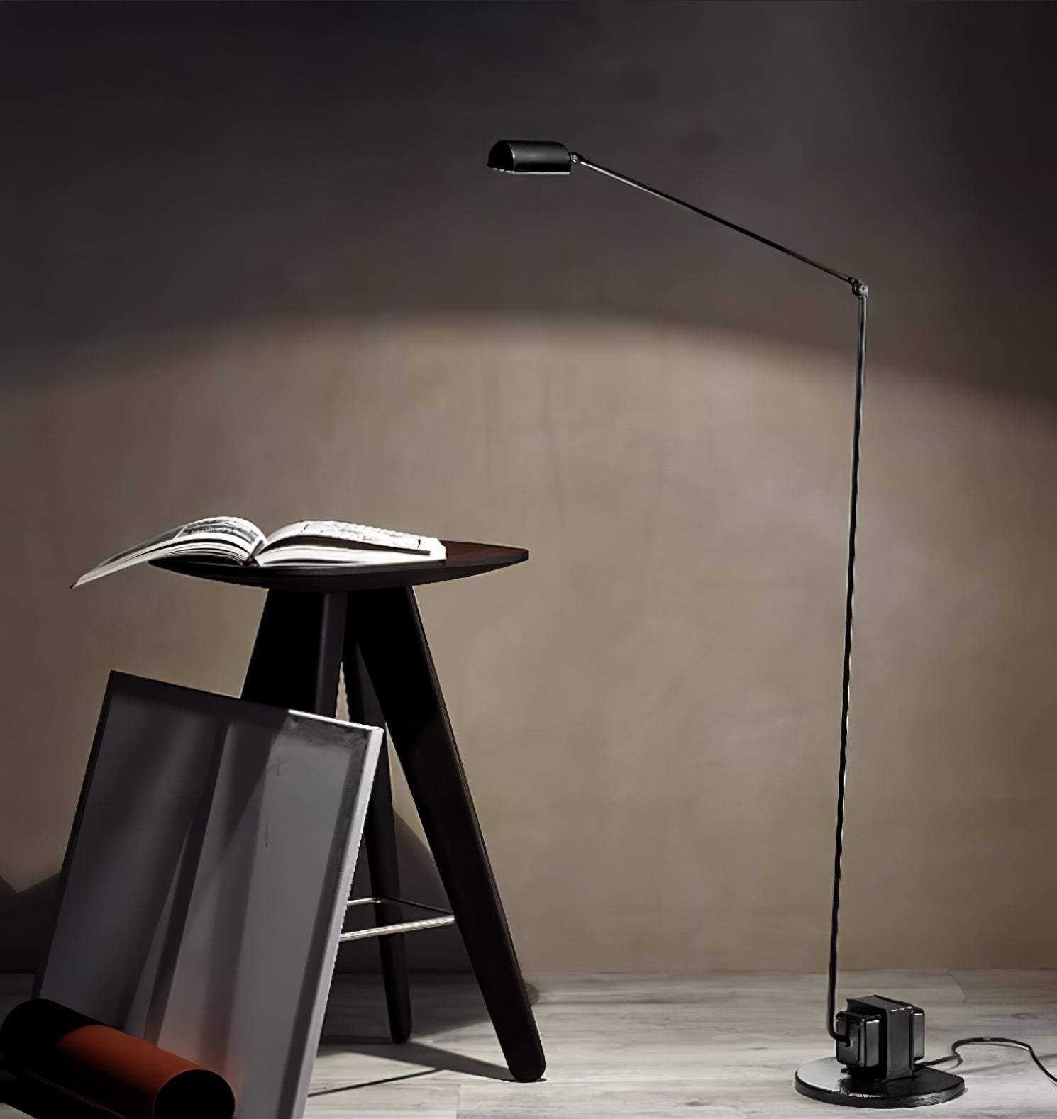 Modern Dynamo Floor Lamp - Adjustable Brightness LED Standing Light for Living Room, Bedroom & Office - Perfect for Reading, Working & Relaxing