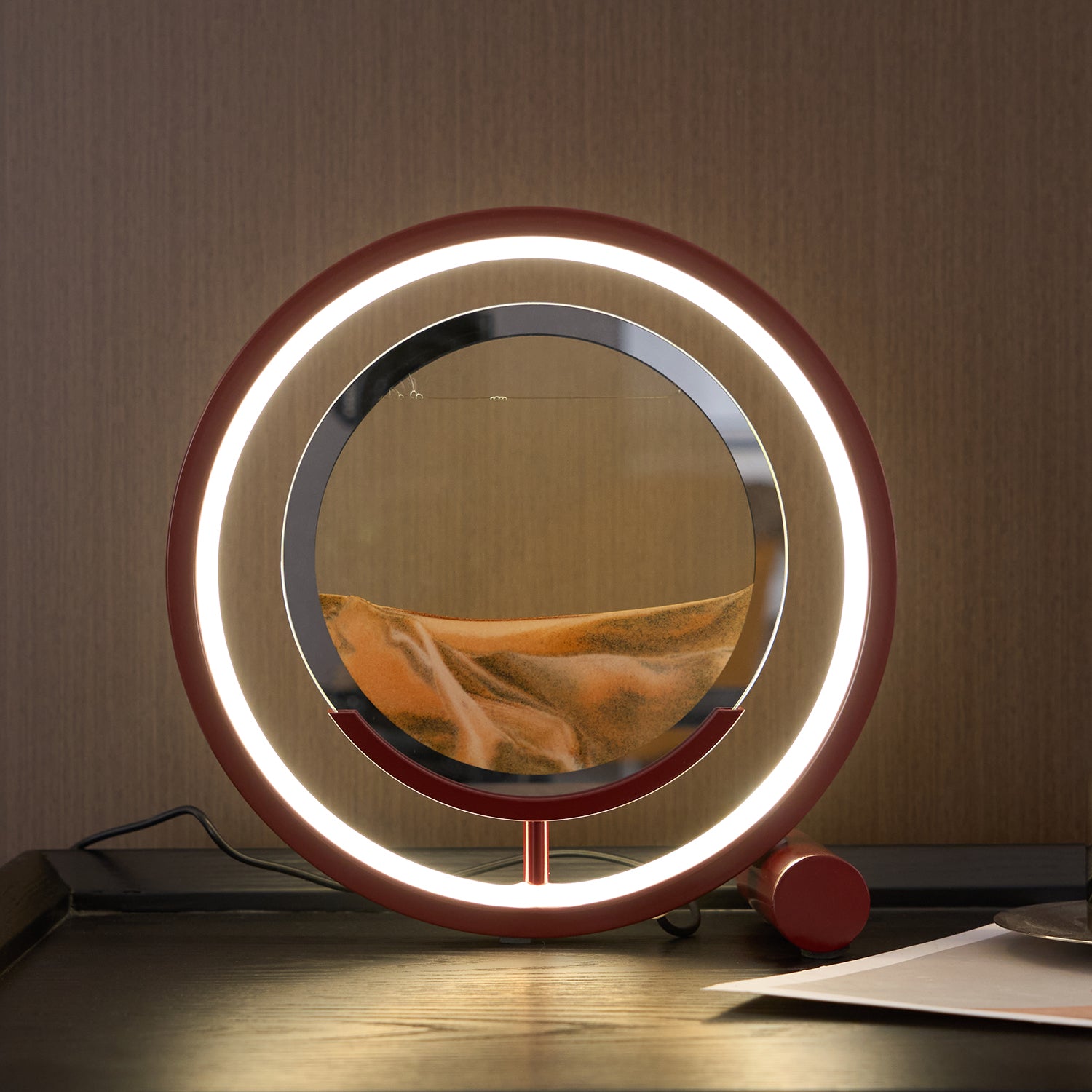 Relaxing Sand Table Lamp - Zen Meditation Decor for Home, Office & Yoga Studio - Perfect for Stress Relief & Relaxation