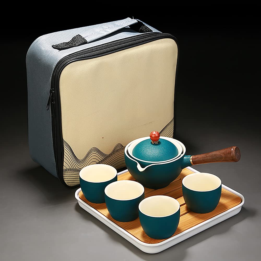 Automatic Rotating Kung Fu Tea Set - Creative Electric Tea Maker for Home & Travel - Portable Teapot for Relaxation & Meditation - Perfect for Office, Yoga, and Gifts