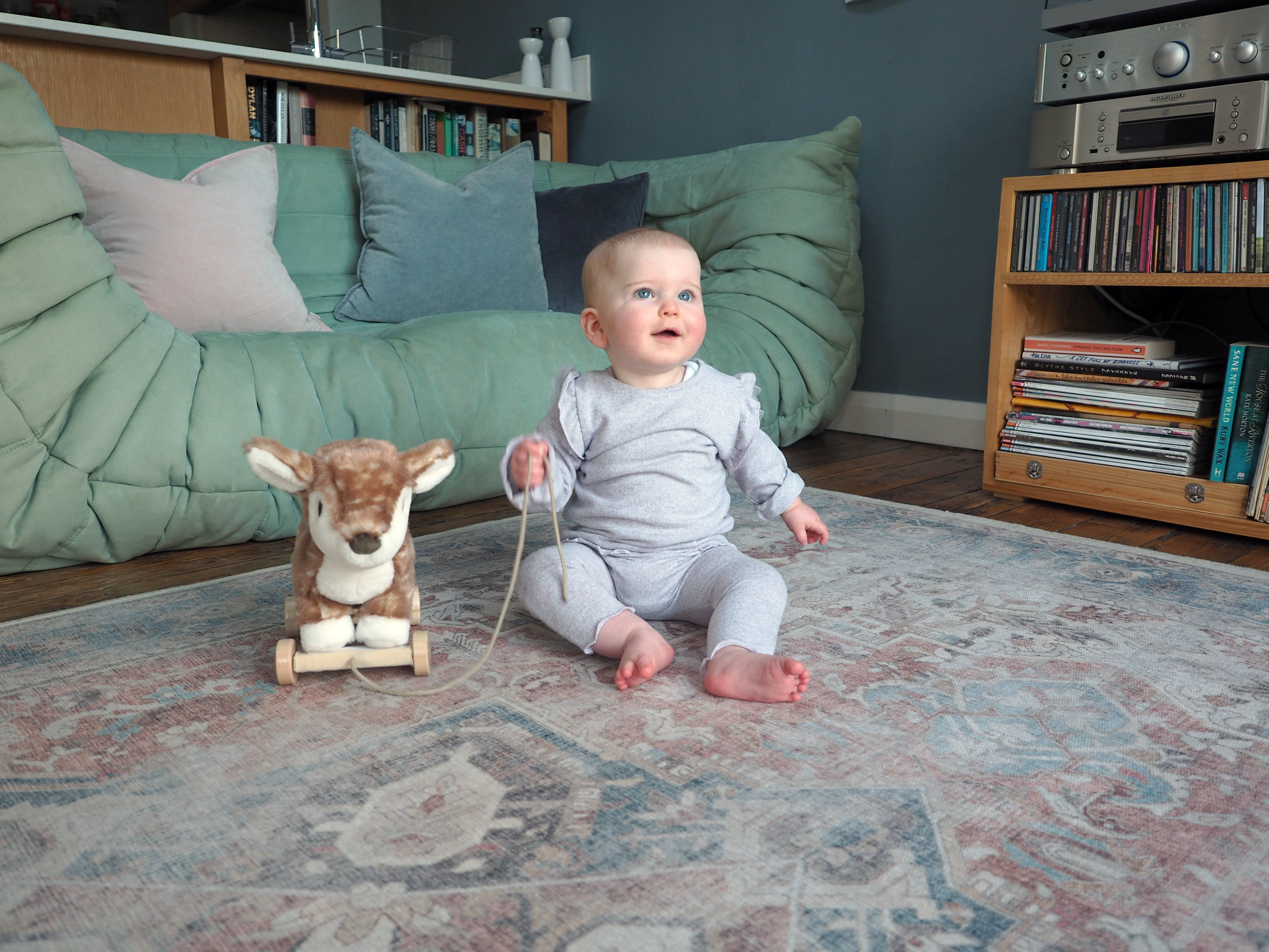 Willow Deer Pull Along Toy - Wooden Pull Toy for Toddlers 1-3 Years - Perfect for Early Learning & Indoor/Outdoor Play