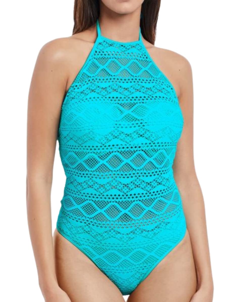 Freya Sundance Underwire One-Piece Swimsuit 34D - Deep Ocean Blue Bathing Suit for Women | Perfect for Beach Vacations, Pool Parties & Summer Getaways