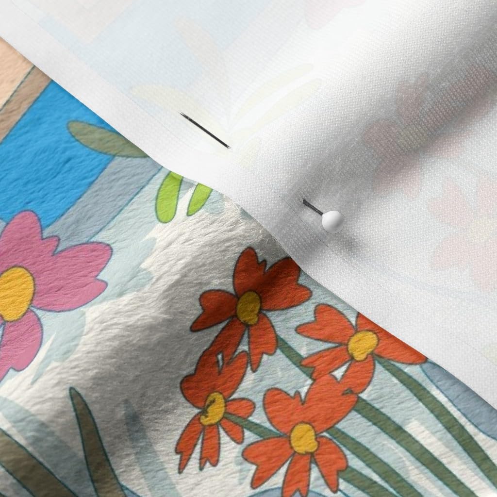 Botanical Bottles Aromatherapy Nature Printed Minky Fabric by The Yard - Soft Plush Fabric for Sewing Baby Blankets, Quilt Backing & Home Decor (Spoonflower Premium Fabric)