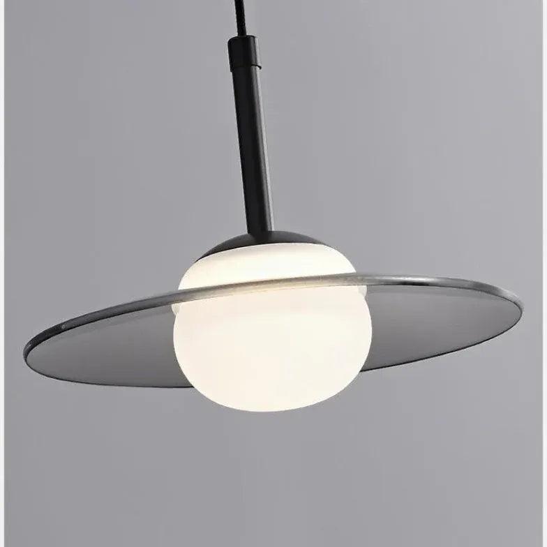 Modern Spherical Pendant Light for Bedroom - Stylish Glass Hanging Lamp with Adjustable Cord - Perfect for Dressing Room, Walk-in Closet and Bedside Lighting