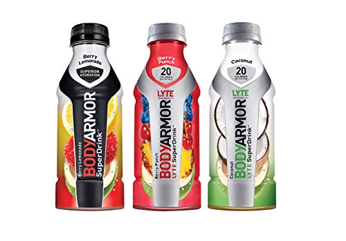 BodyArmor SuperDrink Electrolyte Sports Drink - 3 Flavor Variety Pack (16oz, Pack of 36) | Hydration for Athletes, Workouts & Active Lifestyles