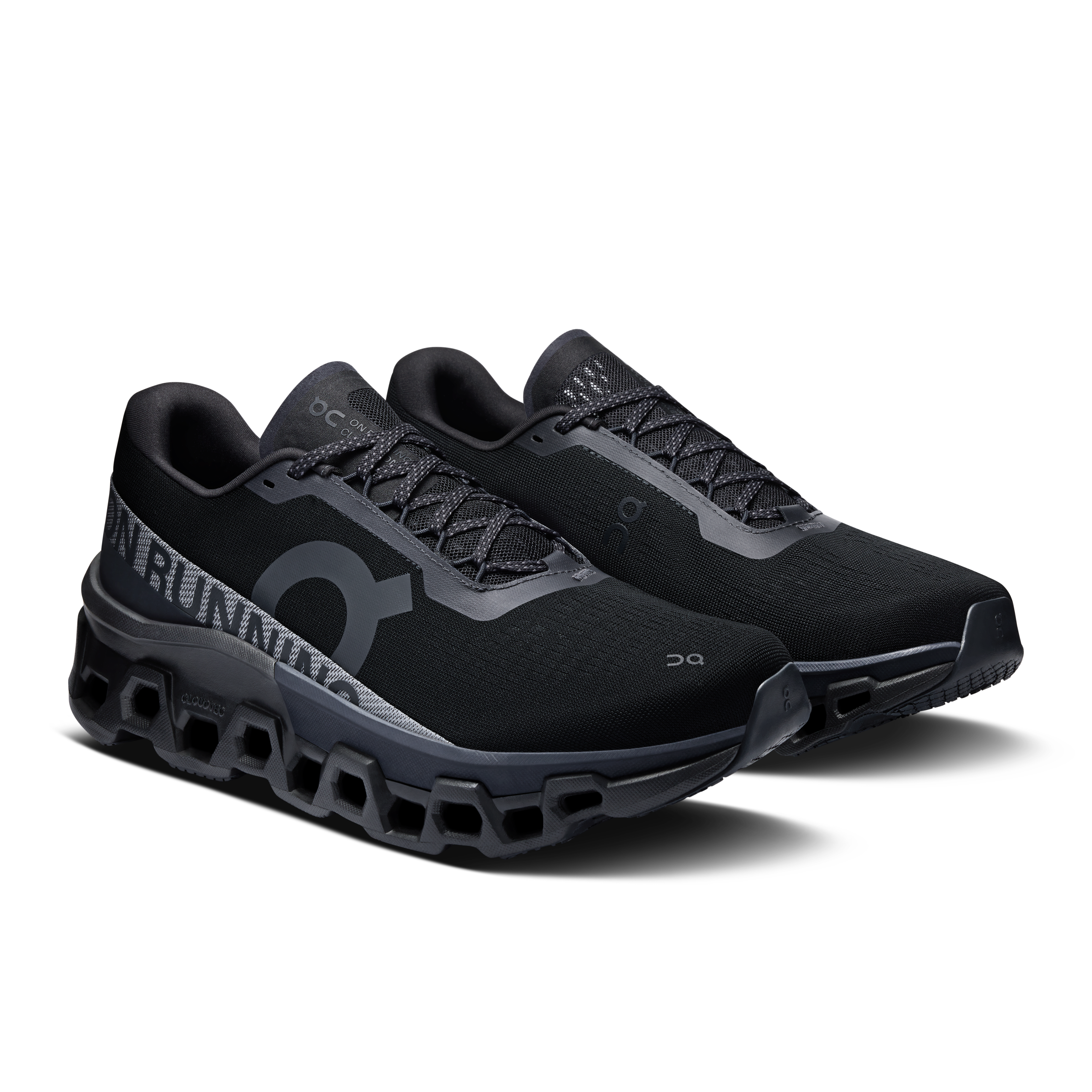 On Running Men's Cloudmonster 2 Running Shoes - Black / Black - Lightweight Cushioned Sneakers for Marathon Training & Road Running